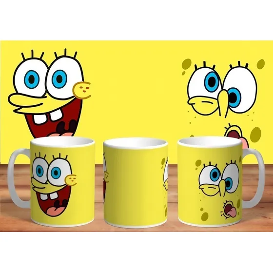 Taza De Ceramica Sublimada Bob Esponja: Bob
