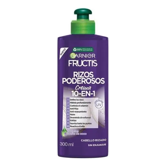 Crema De Peinar Fructis Rizos Poderosos 10en1 300 Ml.