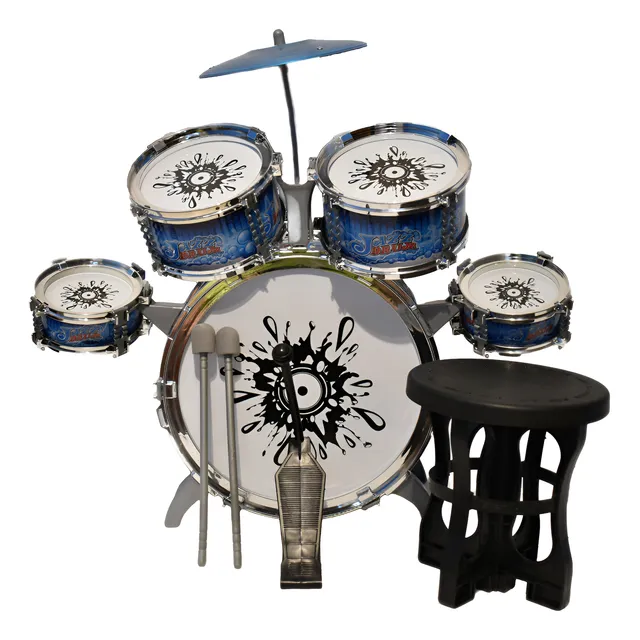 Bateria Musical Infantil De Juguete 5 Cuerpos Jazz Drum