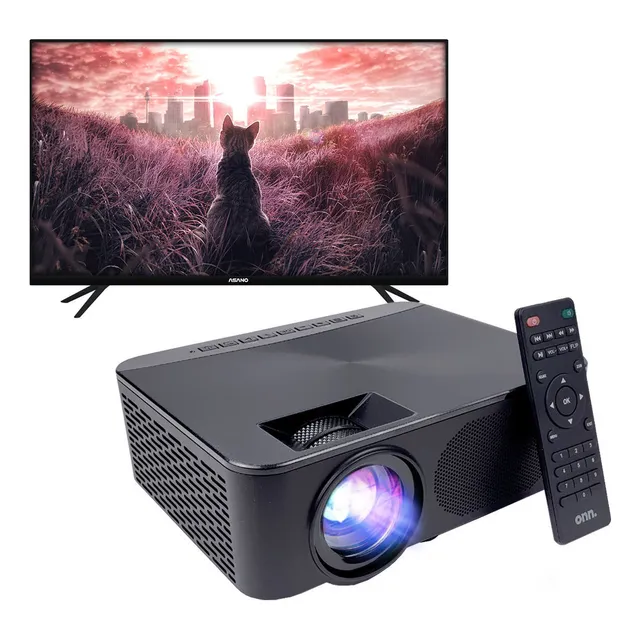 Combo Smart Tv Asano 50´´ 4k + Proyector Onn Hd Dimm