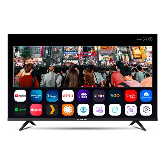 Televisor Led Smart Tv 65  Punktal Pk-65w4k 4k Frameless