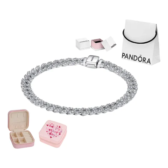 Pandora Pulsera De Cadena Timeless Pavé Original