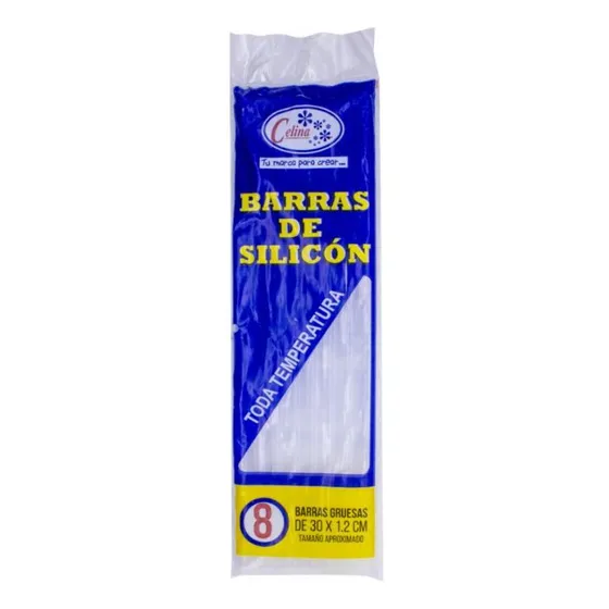 Silicón Barra Gruesa 30cmx1.20cm Fdax8un 009-0011