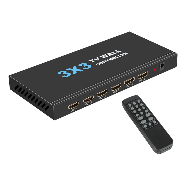 Controlador De Pared De Video 3x3 Con Soporte De Resolución 