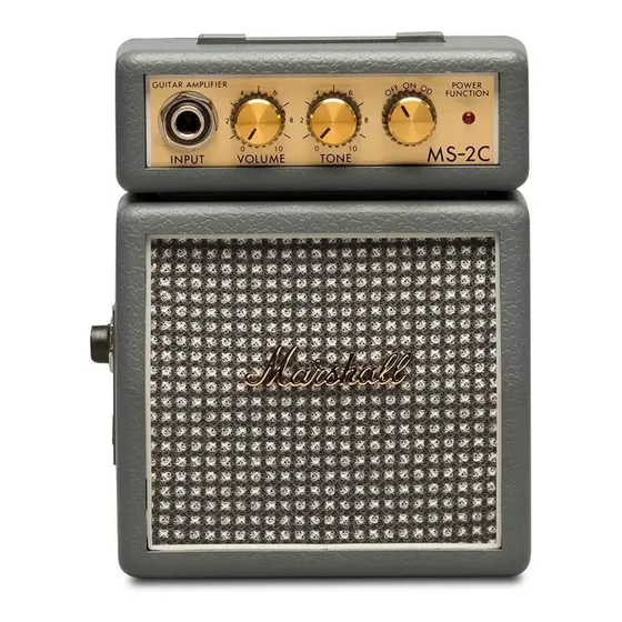 Amplificador Marshall Micro Amp MS-2 Transistor para guitarra de 1W color gris oscuro | Cuotas sin interés