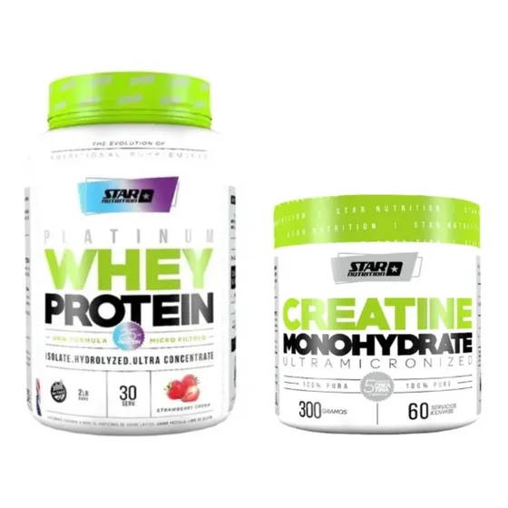 Platinum Whey Protein Star Nutrition 2lb Con Creatina 300gr