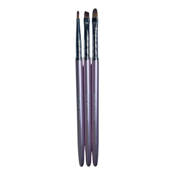 Kit De 3 Pinceles Kolinsky Marca Maxglow
