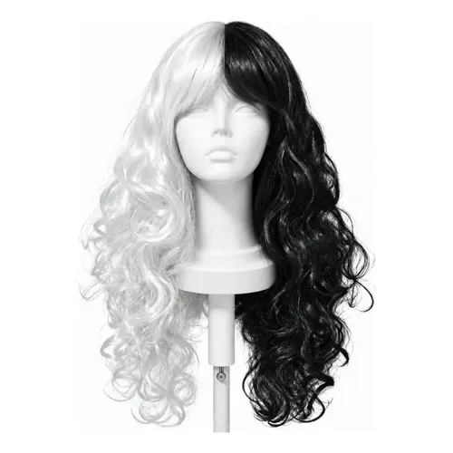 Multicolor Rainbow Wig Short Bob Wig With Bangs Curly Wavy