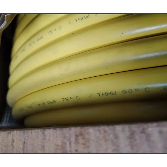 Cable 4/0 Thhw 90 Grados Amarillo Cabel