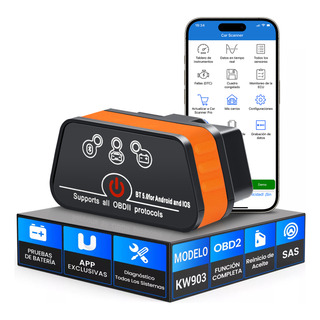 Escáner Automotriz Mini Obd2 Con Bluetooth Android Ios Escáner Automotriz Mini Obd2 Con Bluetooth Android Ios