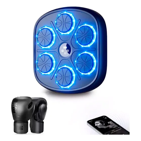Maquina Boxeo Inteligente Usb Guantes Bluetooth Entrenamient