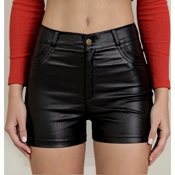 Short Myg Engomado Corte Jean Mujer