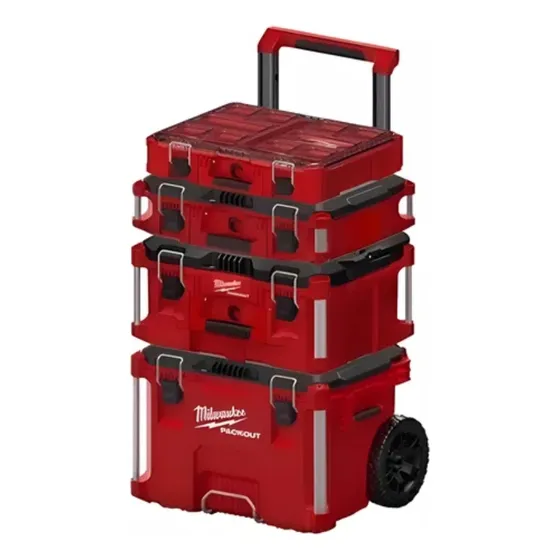 Carro De Herramientas 2 Ruedas Milwaukee Con 4 Cajas - Insei