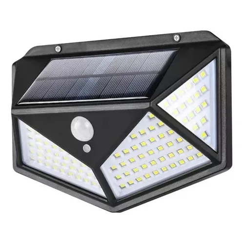 Reflector Led C/ Panel Solar  Sensor De Movimiento Exterior
