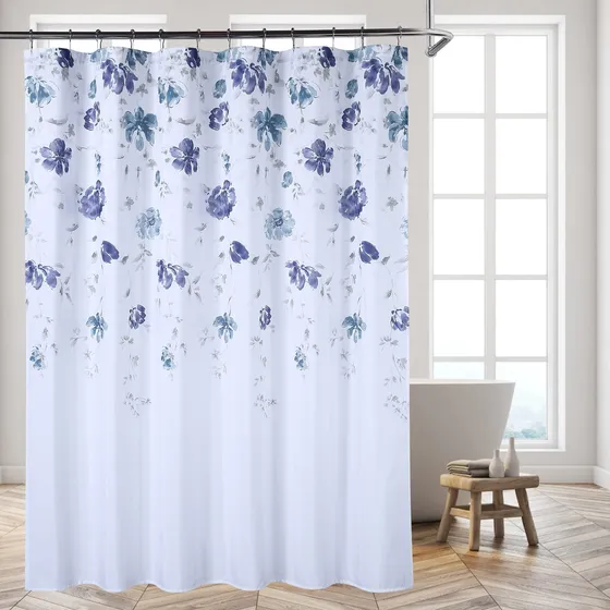 Faironly Cortina Ducha Impermeable Tejido Gofre 72  Largo