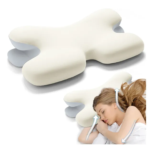 Almohada Ortopedica Almohada Cervical De Memory Foam Confort Color Blanco roto