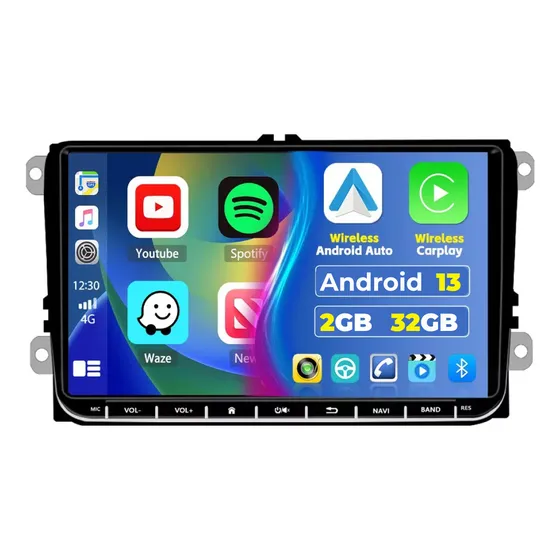 Stereo 9 Android Carplay Bt Gps 2-32gb Amarok 2010/2016