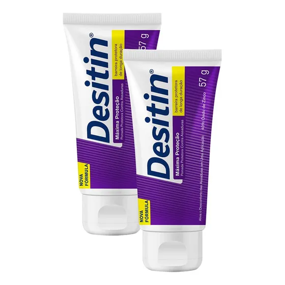 Kit 2 Cremes Preventivos Assaduras Desitin Máx Duração 57g