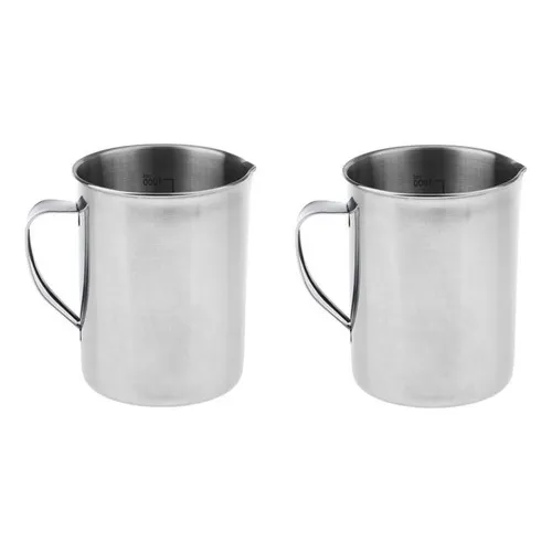 2 Jarras Medidoras De Café Grandes Y 1 Litro Con Asas