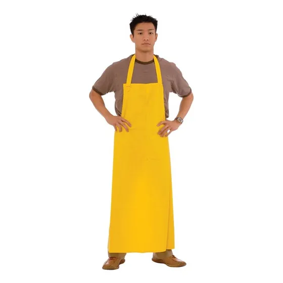 Delantal Industrial Pvc Extra Largo Calibre 18 Amarillo