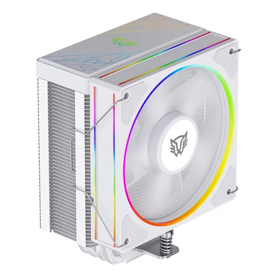 Enfriamiento De Aire Heliux Pro Hex50 Rgb 4 Pipas Tdp 220 W Led Blanco