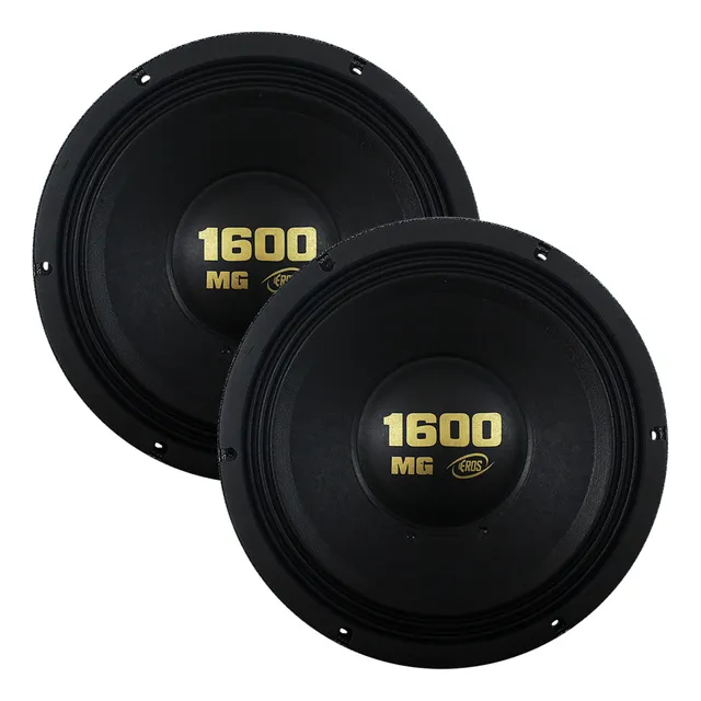 2 Woofers 12 Polegadas 4 Ohms E-12 1600 Mg Eros 1600 Rms Par