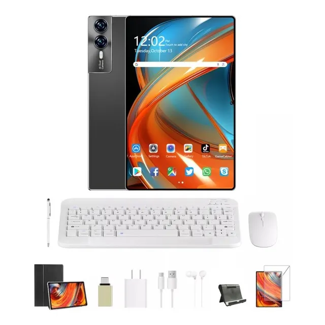 Tablet S12  Gpt 12gb+512gb Rom/1tbtf Android 13 Con Teclado