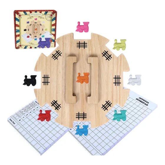 Juego De Accesorios De Dominó Del Tren Mexicano De Gothink: