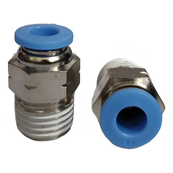 Racor Neumático Prestolock Macho B68-6mm*1/4 Paq *12 Unds