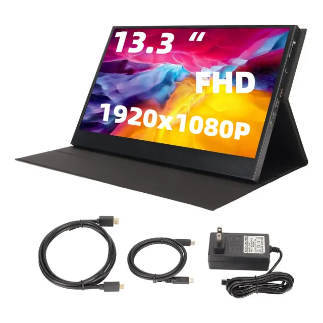 Monitor Gamer Type C 13.3'' Lcd  Negro 110v/220v
