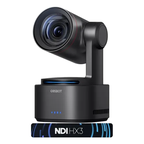 Webcam OBSBOT Tail 2 4K UHD com Rastreamento IA 2.0 e Zoom Ótico