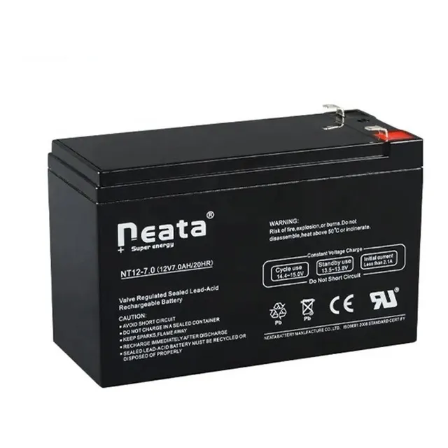 Bateria 12v 7ah  Neata Importadores - 12 Voltios 7 Amperios