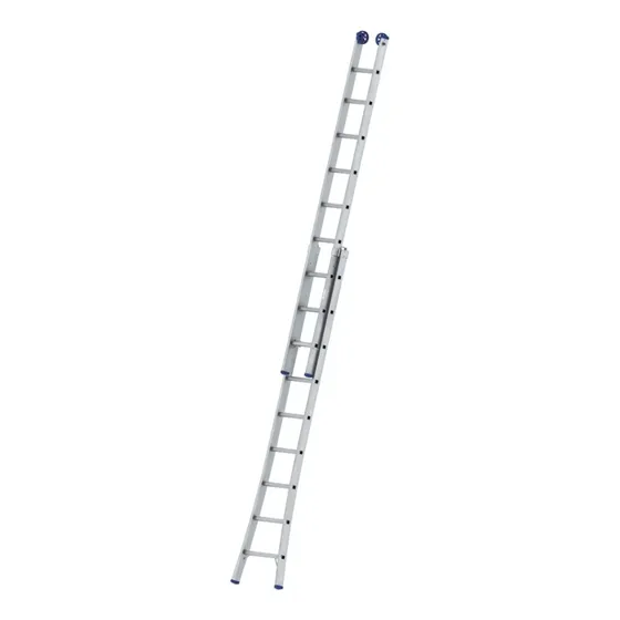 Escalera recta plateada de aluminio Mor 005205