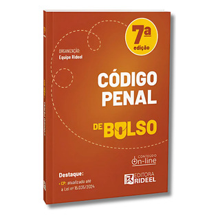 Código Penal De Bolso Rideel, De Equipe Rideel. Editorial Editora Rideel, Capa Mole, Edição 7 Em Português, 2025 Código Penal De Bolso Rideel, De Equipe Rideel. Editorial Editora Rideel, Capa Mole, Edição 7 Em Português, 2025