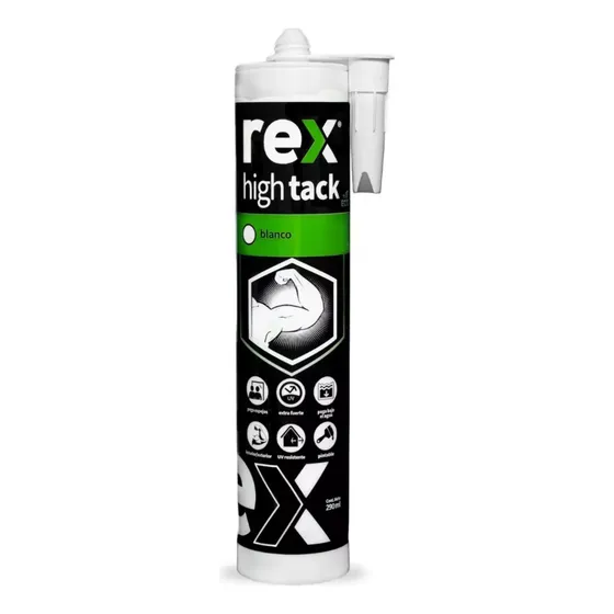 Adhesivo Rex High Tack Blanco Cartucho 290 Ml