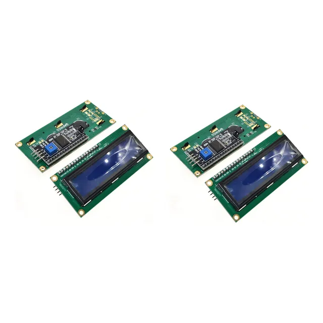 Paquete 2 Pzas Display Lcd 16x2 Con Interfaz I2c P/ Arduino