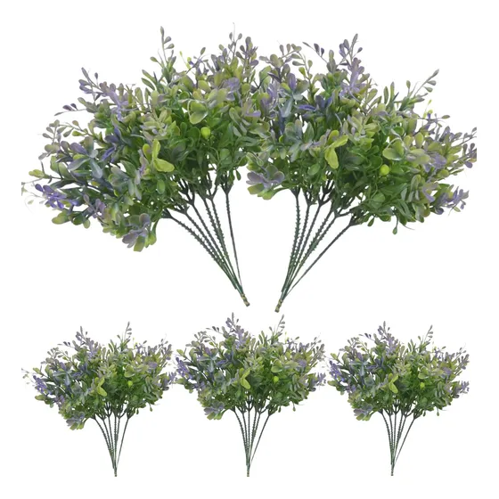 Kit 24 Matinhos Verdes Artificiais Decoração Arranjo Atacado