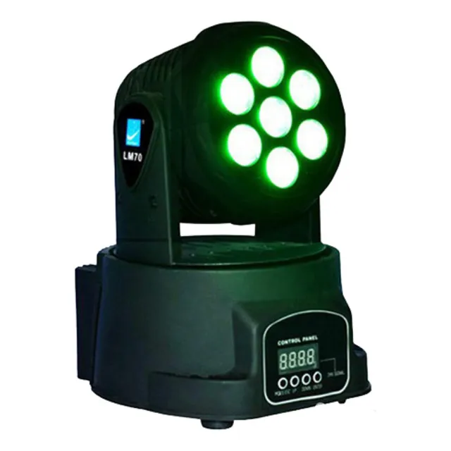 Cabeza Móvil Led Big Dipper Lm70 Dmx Audiorítmica Rgbw Flash