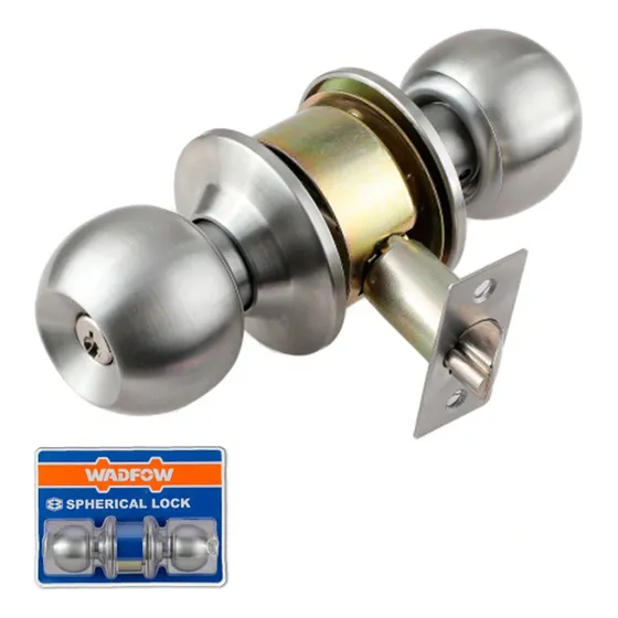 Cerradura Pomo Con 3 Llaves Wadfow Wqh1501 Color Acero inoxidable