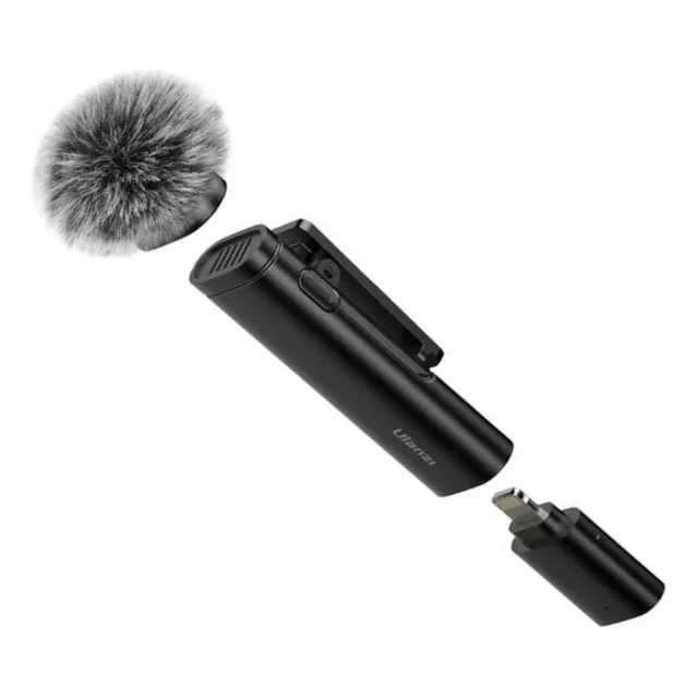 Microfone Ulanzi Wm-10 Lapela Sem Fio iPhone Lightning C/ Nf