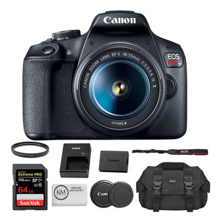 Câmera Canon Eos Rebel T7 Dslr Com Lente 18-55 Mm + Acessóri Câmera Canon Eos Rebel T7 Dslr Com Lente 18-55 Mm + Acessóri