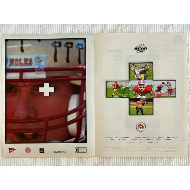 Anuncio Vintage Original Ncaa Football 2002 - Ps2