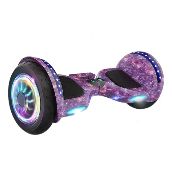 Lurs HB100S skate elétrico hoverboard Roxo Galaxy 10"