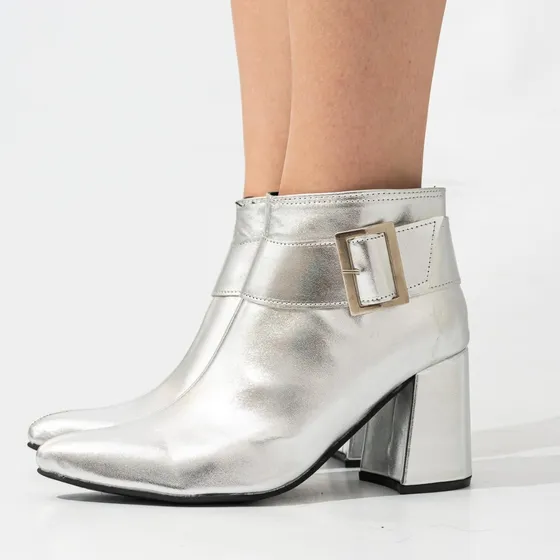Bota Botineta De Mujer Cuero Ecológico 1817/1 Bakanas Shoes