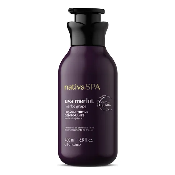O Boticário Nativa Spa Loção Corporal Uva Merlot 400ml