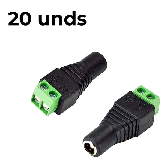 Conector Dc Plug Hembra Cctv Voltaje 12v Camaras