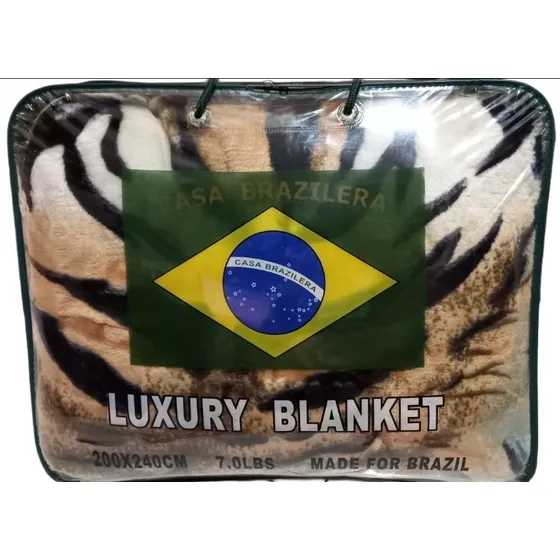 Edredon Cobija Reversible Leopardo Y Lobo De Luxe