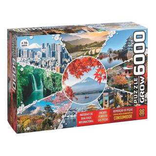 Quebra-cabeça 6000 Pcs Paisagens Do Japão - Grow 03950 Quebra-cabeça 6000 Pcs Paisagens Do Japão - Grow 03950