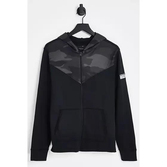 Blusão Com Elastano Esportiva Hollister Original Preto
