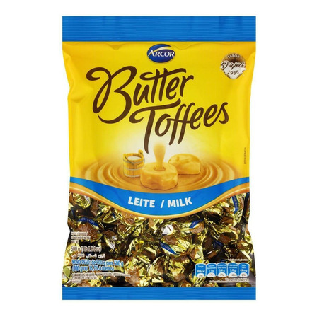 Bala De Caramelo Leite Butter Toffees Pacote 500g Bala De Caramelo Leite Butter Toffees Pacote 500g